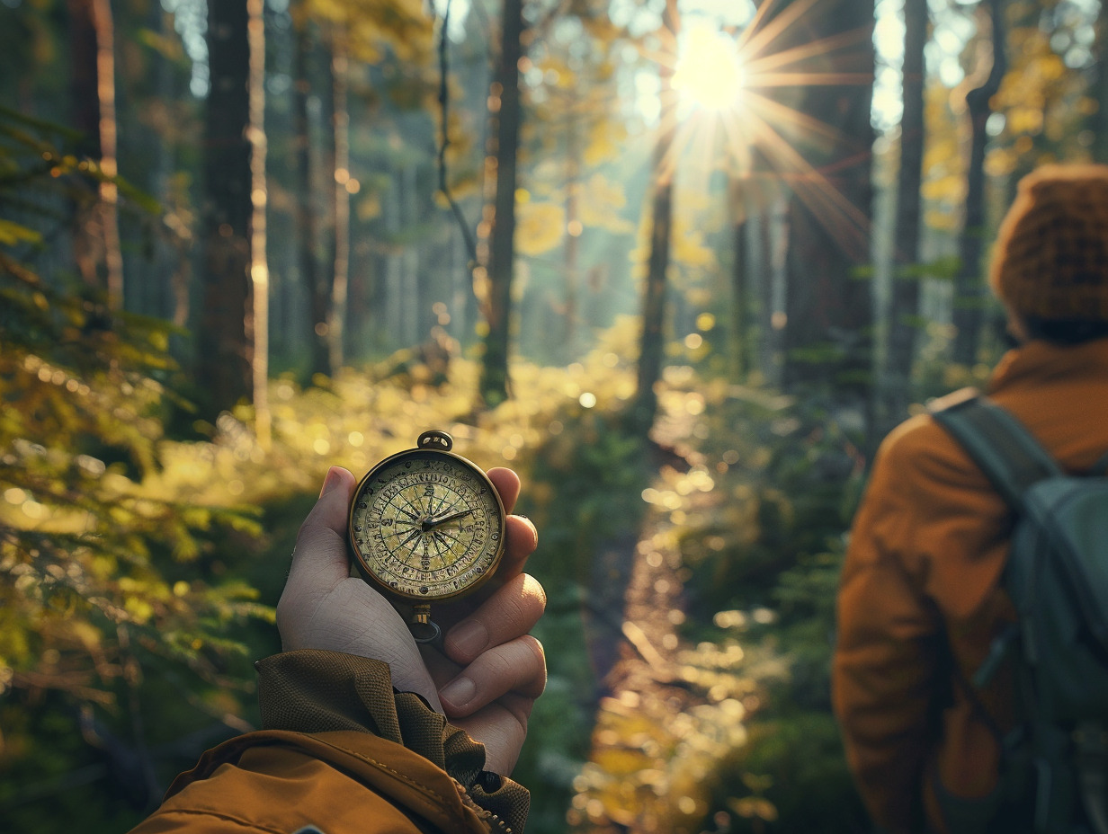 trouver le nord facilement : astuces avec boussole