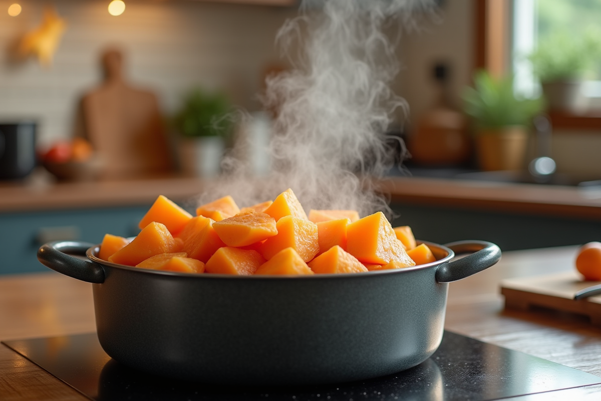 Cuisson de la patate douce à la vapeur : une méthode saine et savoureuse